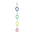 thumbnail image 1 of Anillo de escalada para niños, cuerda colgante para niños, cuerda de ejercicio versátil, juego de anillos de escalada para patio de juegos, gimnasio,, 1 of 10