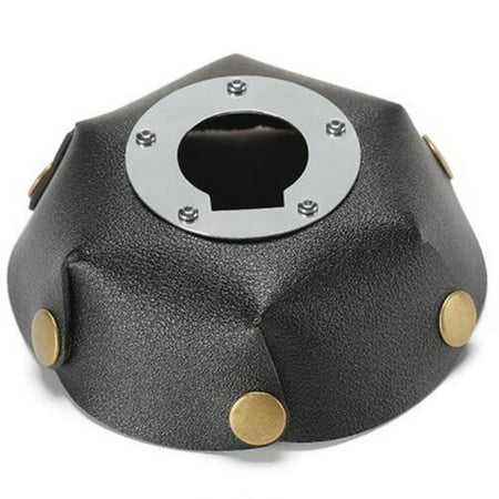 

Ameiqe Camping Leather Lampshade Floor Leather Light Cover Replacement Light Shade(Black)