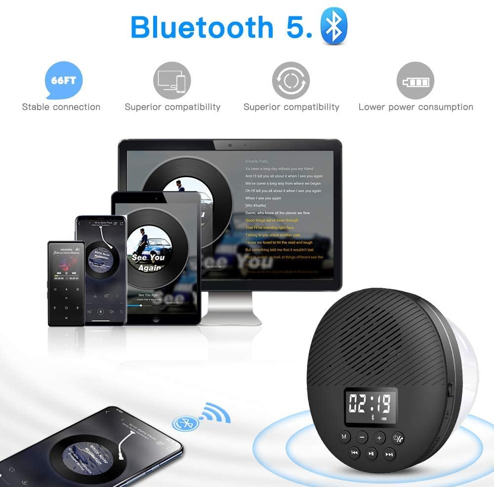 shower speaker with screen