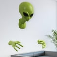 thumbnail image 2 of Escultura de pared de extraterrestre, adorno de pared decorativo para colgar en la pared, arte de Halloween, decoración para club, hogar, dormitorio,, 2 of 5