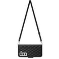 thumbnail image 3 of for Samsung Galaxy S23 Wallet Case, Elegant Card Holder Cash Slot PU Leather Kickstand Shoulder Strap Shockproof Protective Flip Women Girls Case Cover for Samsung Galaxy S23, Black, 3 of 6