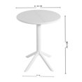 thumbnail image 2 of Mesa Redonda Tipo Bistró para Interior y Exterior 60 cm con Base Central – Diseño Moderno EKE Life Home, 2 of 5
