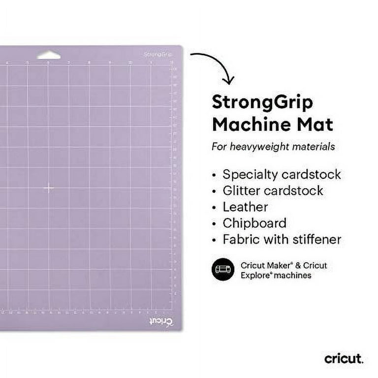 Cricut StrongGrip Machine Mat, 12 inch x 24 inch 3 Pack, Size: 12 x 24, Purple