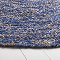 thumbnail image 3 of SAFAVIEH Natural Fiber Geordie Solid Area Rug, Blue/Natural, 6' x 6' Round, 3 of 11