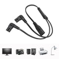 thumbnail image 4 of AC Power Splitter Cable, 1 in 2 Out Safe IEC320 C8 Male To Dual C7 Female Cord  for Digital Camera for LCD Monitor, 4 of 7
