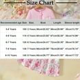 thumbnail image 3 of Piuwrlz Girls Long Sleeved Jacket and Skirt Sets Dress Set Back to School Bow-knot Printed Skirts Suits Pink Size 6 Years, 3 of 9