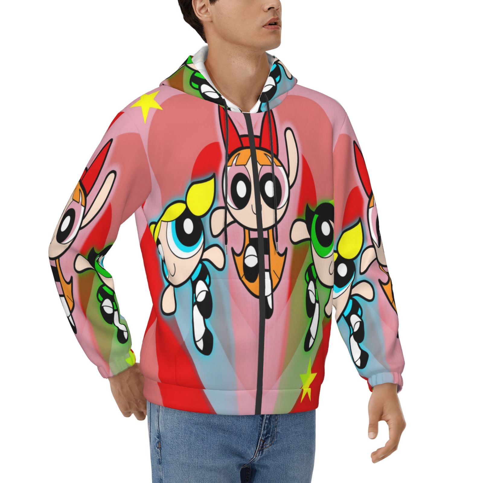 THE POWERPUFF GIRLS x NJジップアップパーカー THE POWERPUFF GIRLS x