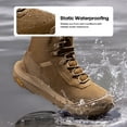 thumbnail image 3 of NORTIV 8 Men's Waterproof Tactical Work Boots Cushion Sole Lightweight Leather Combat Boots with Arch Support Non-Slip Military Motorcycle Hiking Boots HydroRange, 3 of 10