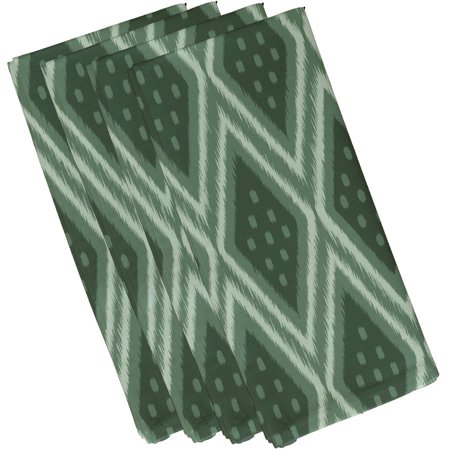 Simply Daisy 19  x 19  I-Kat U-Dog Geometric Print Napkins  Set of 4