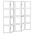 5piece room divider white solid wood Paulownia