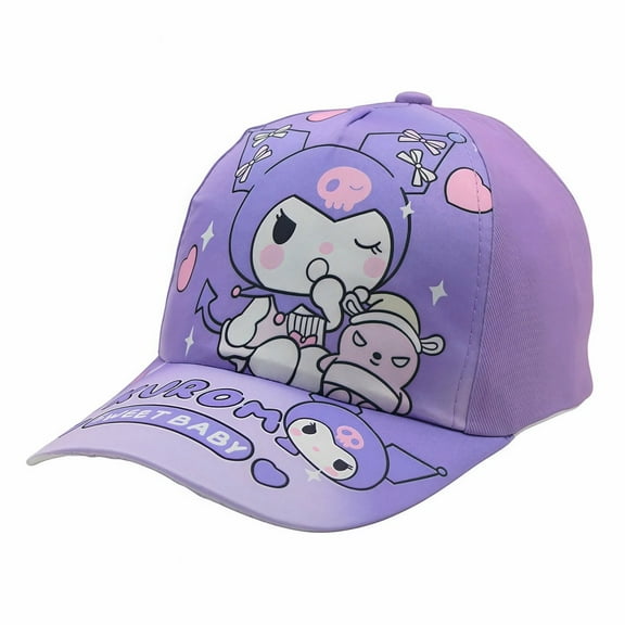 Kuromi Adorable Anime Themed Baseball Cap - Fun CartoonGraphics, Comfortable Fit for Anime Fans