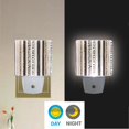 thumbnail image 2 of Yayeee LED Night Light for The Home Plug in With Light Sensors 2 Pack, Brown Abstract Stripes, 2 of 6