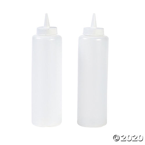 Clear Condiment Bottles