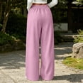 thumbnail image 5 of Luvrsol Sweat Pants for Womens Wide Leg Lounge Pants Deep Side Pockets Breathable Workout Bottoms S-2XL, 5 of 8