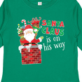 thumbnail image 4 of Inktastic Santa Claus is on His Way Christmas Boys or Girls Long Sleeve Toddler T-Shirt, 4 of 5