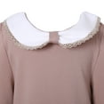 thumbnail image 3 of Richie House Girls' Knit Dress with Bow and Lace Details RH2165, 3 of 7