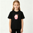 thumbnail image 2 of Cute Ice Cream Cupcake Girls Graphic Tee, Sweet Kawaii Dessert 100% Cotton Kids Short Sleeve T-Shirt 4-13Y, 2 of 5