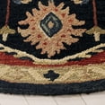 thumbnail image 3 of Safavieh Heritage Amrita Medallion Area Rug, Navy/Red, 6' x 6' Round, 3 of 10