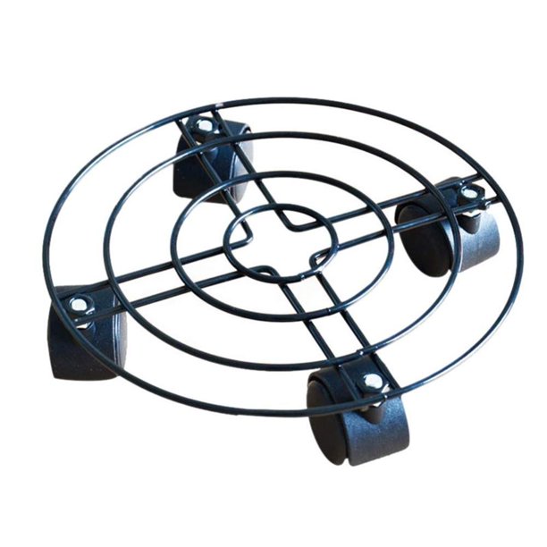 Indoor Outdoor Plant Caddy With Wheels Heavy Duty Iron Potted Plant