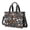 Halloween Trick Or Treat Witch Broom, variant on Halloween Witch Bat Cream Pattern Canvas Messenger Tote Bag, Teacher Tote with Multi Pockets & Removable Strap, Large Capacity Gifts for Women Men Teacher Nurse