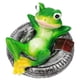 thumbnail image 5 of Adornos de estanque de ranas de resina que no destiñen, flotador fácil de agua, estatua de jardín de rana flotante para el hogar, jardín, patio, rana tumbada en el neumático, 5 of 10