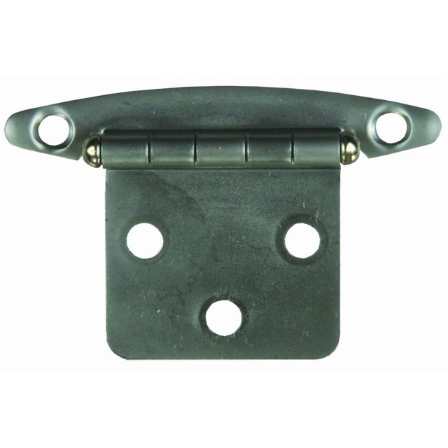 JR Door Hinge 70655 Free Swing; Universal Replacement; Flush Mount; Satin Nickel; With Mounting Screws; Set Of 2