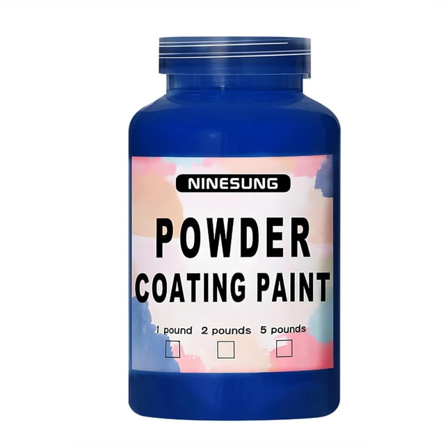 Powder Coating | Perfect for Metal Surfaces | Car Paint | Building Materials | Powder Paint for Steel Structures, Factories, Buildings, Playgrounds, Gardens (Navy Blue 32 oz)