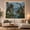 Jungle Dinosaurs, variant on Dinosaurs Around a Watering Hole at Sunset, Majestic Illustration for Dinosaur Lovers, Prehistoric Wall Art, Birthday Gift, Tapestry Wall Hanging for Playroom and Dorm