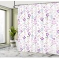 thumbnail image 4 of Ambesonne Floral Shower Curtain, Pale Purple Tones Flowers, 69"Wx70"L, Pale Purple Multicolor, 4 of 4