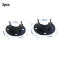 thumbnail image 5 of 2Pc U-Shape Closet Clothes Pole Rod Flange Support Holder Socket Bracket, 5 of 9