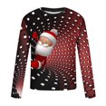 thumbnail image 5 of Aimik Men's Christmas Shirt Long Sleeve Crewneck Ugly 3D Xmas Tree Graphic Casual T Shirt Pullover Sports Tops Blouses-Red L, 5 of 5