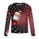 thumbnail image 5 of Blusas y camisas de manga larga con cuello redondo para hombre, estilo casual, cuello redondo, manga larga, camiseta estampada de Halloween, blusa de poliéster para hombre., 5 of 5