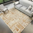 thumbnail image 5 of Addison Rugs Indoor/ Outdoor Bravado Abstract Crosshatch Caramel Washable Area Rug 1'8" x 2'6" - Caramel, 5 of 5