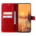 thumbnail image 3 of Dteck for Apple iPhone 15 Plus with Card Holder, Shockproof Magnetic Wallet Card Pocket PU Leather Kickstand Women Men Embossed Butterfly Wrist Strap Flip Folio Case, red, 3 of 6