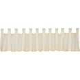 thumbnail image 5 of Farmhouse Valance Willow Creme Tab Top Sheer Embroidered Window Curtain TCC Brands, 5 of 7