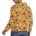 thumbnail image 6 of Naloa Pumpkins And Sunflowers A Men's Casual Hooded Collar Drawstring Hoodies Pullover Sweatshirts Casual Long Sleeve Shirts-3X-Large, 6 of 7