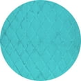 thumbnail image 1 of Ahgly Company Indoor Round Oriental Turquoise Blue Industrial Area Rugs, 4' Round, 1 of 4