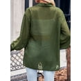 thumbnail image 3 of KelaJuan Women Fashion Cardigan Solid Color Jacquard Long Sleeve Open Front Coat Outerwear Spring Fall Loose Casual Tops, 3 of 6