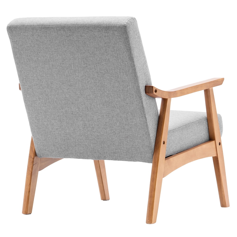 Kepooman Accent Chair, Living Room Arm Chairs with Legs for Home Kitchen Office Bistro Cafe, Light Grey Kepooman Accent Chair, Living Room Arm Chairs with Legs for Home Kitchen Office Bistro Cafe, Light Grey