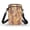 Floral Leopard Print, variant on HELLHERO Floral Leopard Print Travel Crossbody Purse Adjustable Shoulder Strap Polyester Adult 4.33"x1.97"x7.09" for Casual Use