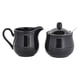 thumbnail image 4 of Juego de azucarera y crema de cerámica Elegante accesorio para servir café con tapa y Negro, 4 of 9