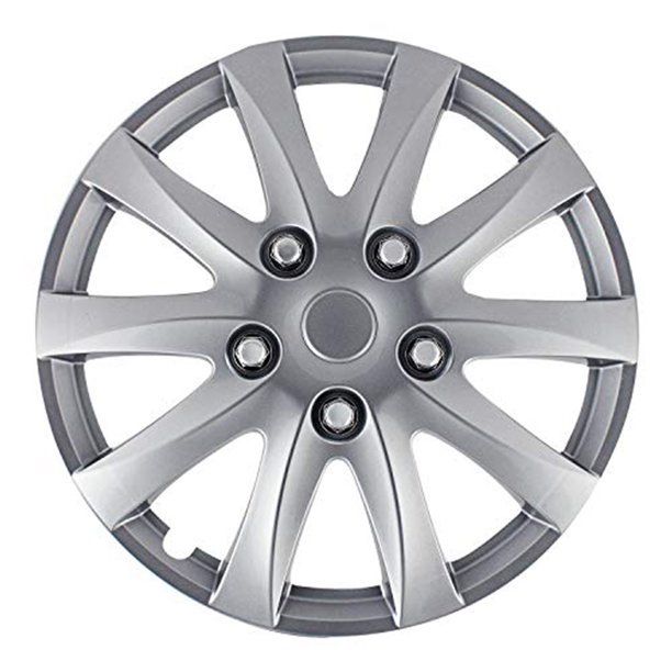 Pilot Automotive 15" Camry Wheel Covers Universal Hubcaps Silver Set of