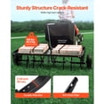 thumbnail image 6 of KFFKFF's 48-Inch Pull-Behind Lawn Aerator, Equipped with Universal Hitch, Iron Spikes in Alternating Layout, Ideal for Garden, Lawn, and Farm Aeration, 6 of 9
