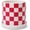 Red, variant on Checkered Ceramic Planter Pot with Drainage Hole and Saucer, Black and White Planters Decor,Indoor Cylinder Round Planter Pot (Blue, Medium)