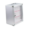 thumbnail image 1 of funtasica Phone Storage Cabinet Phone Locker with 2 Keys Classroom Lockable Office Wall Mounted Pocket Chart Lock Box Smartphone Keeper 24 Slots, 1 of 9