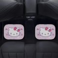 thumbnail image 4 of Hello Kitty Car Floor Mats 4PC Set Anti Skid Vehicle Floor Mat Car Carpet for Front Rear Seats Universal Auto Interior Accessories, 4 of 8