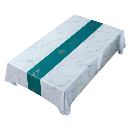 

Square Vinyl Tablecloths Plastic Tablecloth PVC Table Cloth Waterproof Table Cover for Kitchen Dinning Party