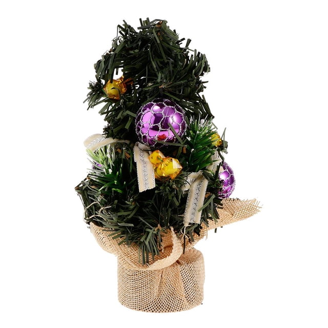 1 Pieza Mini Árbol De Navidad Para small tree De Christmas Adorno Decorativo Bola morada