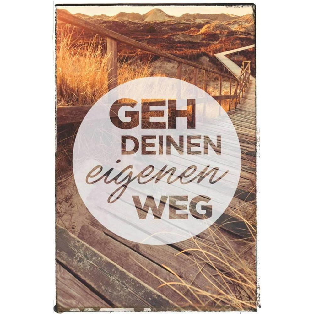 Geh deinen eigenen Weg Poster 24x36