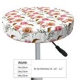 thumbnail image 4 of Rateoe Rose Flowers Pattern Round Bar Stool Seat Covers,Washable Stool Cushion Slipcover Elastic Bar Chair Covers for 12-14 Inch Chair -14 inch, 4 of 7